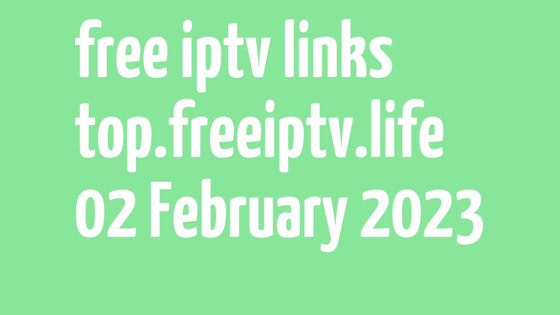 free iptv links 010223